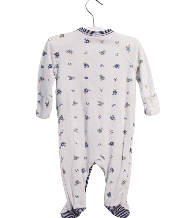 A White Onesies from Ralph Lauren in size 0-3M for boy. (Back View)