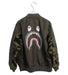 A Green Lightweight Jackets from BAPE KIDS in size 7Y for boy. (Back View)