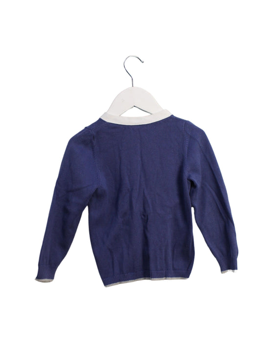 A Blue Cardigans from Bonpoint in size 2T for boy. (Back View)