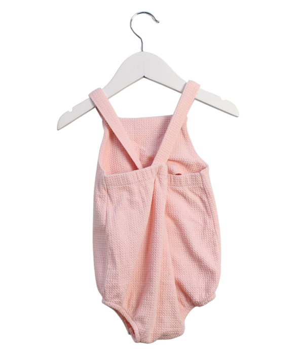 A Pink Sleeveless Bodysuits from Seed in size 6-12M for girl. (Back View)