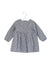 A Blue Long Sleeve Dresses from Jacadi in size 12-18M for girl. (Front View)