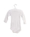 A White Long Sleeve Bodysuits from Petit Bateau in size 6-12M for girl. (Back View)
