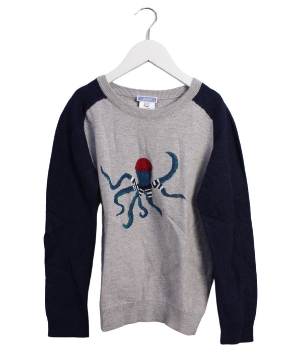 A Grey Knit Sweaters from Jacadi in size 10Y for boy. (Front View)