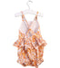 A Orange Sleeveless Rompers from Seed in size 6-12M for girl. (Back View)