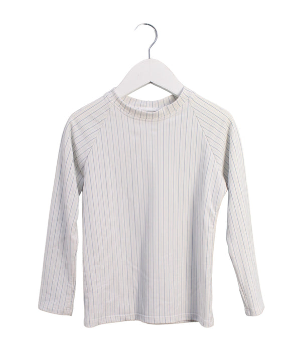 A White Rash Guards from Minnow in size 5T for girl. (Front View)