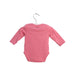 A Pink Long Sleeve Bodysuits from Tommy Hilfiger in size 0-3M for girl. (Back View)