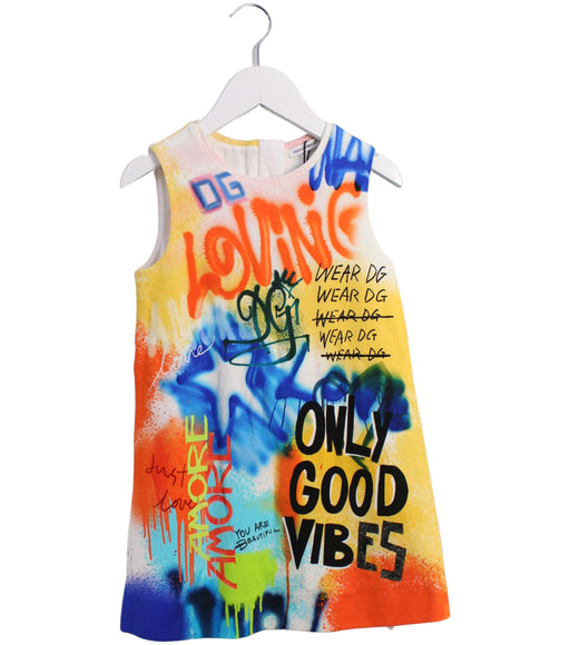 A Multicolour Sleeveless Dresses from Dolce & Gabbana in size 3T for girl. (Front View)