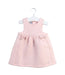 A Pink Sleeveless Dresses from Petit Bateau in size 3-6M for girl. (Front View)