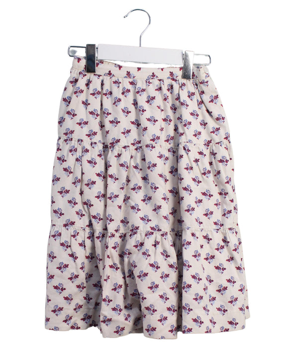 A Ivory Long Skirts from Bonpoint in size 6T for girl. (Front View)
