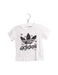 A White Short Sleeve T Shirts from Adidas in size 6-12M for girl. (Front View)