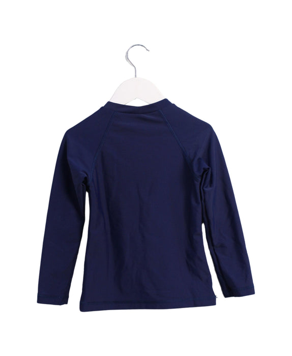 A Navy Rash Guards from Tiger Joe in size 3T for girl. (Back View)
