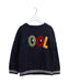 A Navy Crewneck Sweatshirts from Petit Bateau in size 8Y for boy. (Front View)