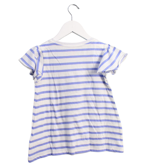 A Blue Short Sleeve Tops from Crewcuts in size 4T for girl. (Back View)