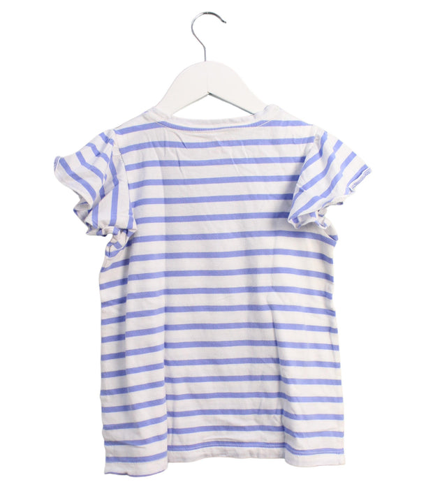 A Blue Short Sleeve Tops from Crewcuts in size 6T for girl. (Back View)
