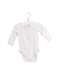 A White Long Sleeve Bodysuits from Jacadi in size 3-6M for neutral. (Front View)