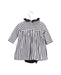 A White Long Sleeve Dresses from Petit Bateau in size 3-6M for girl. (Back View)