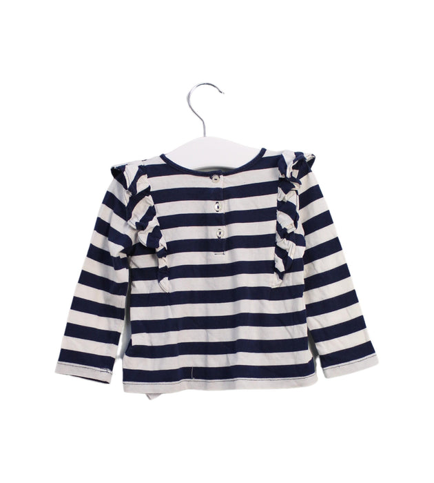 A Navy Long Sleeve Tops from Ralph Lauren in size 6-12M for girl. (Back View)