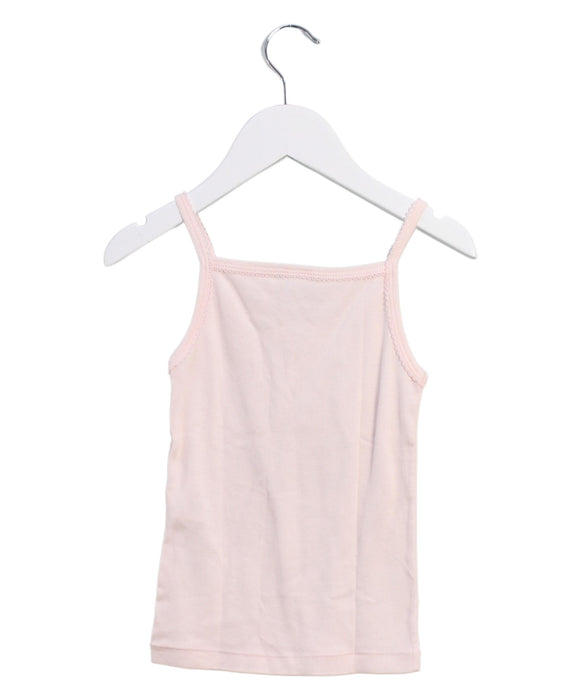 A Pink Sleeveless Tops from Petit Bateau in size 3T for girl. (Back View)