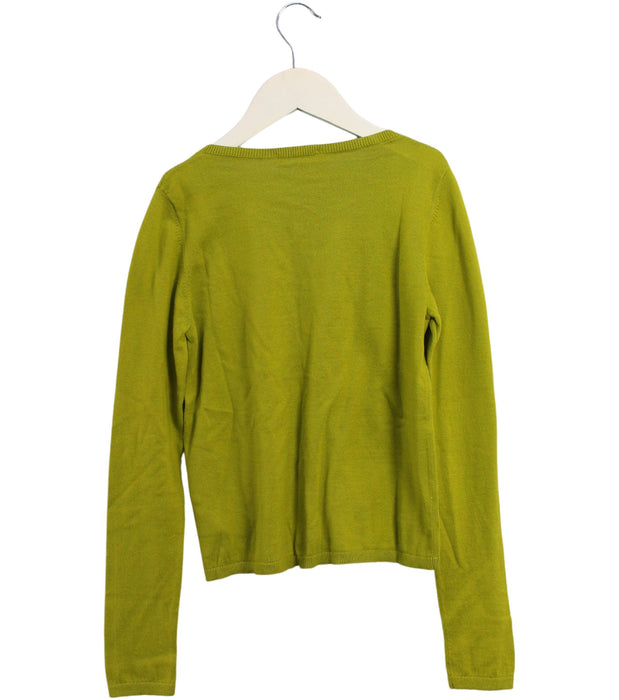A Green Cardigans from Bonpoint in size 10Y for girl. (Back View)