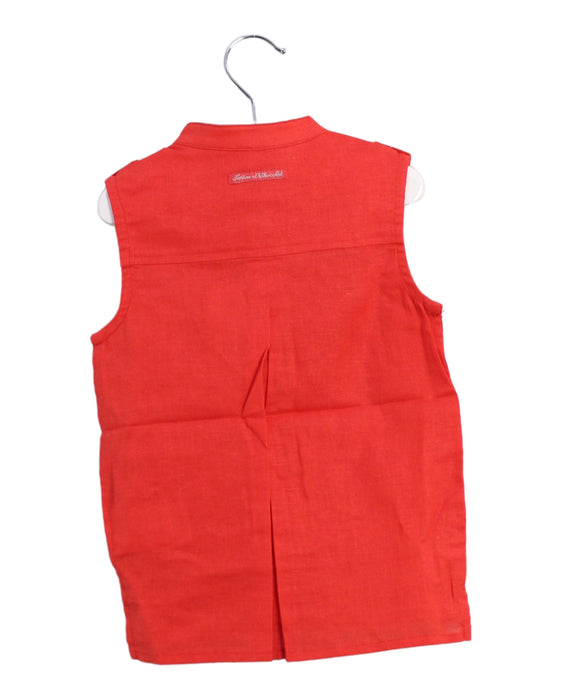 A Orange Sleeveless Tops from Tartine et Chocolat in size 2T for girl. (Back View)