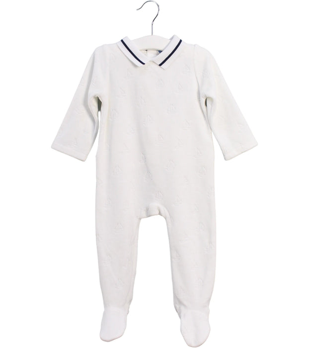 A White Onesies from Jacadi in size 6-12M for boy. (Front View)