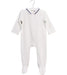 A White Onesies from Jacadi in size 6-12M for boy. (Front View)