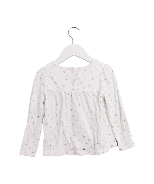 A White Long Sleeve Tops from Tommy Hilfiger in size 3T for girl. (Back View)