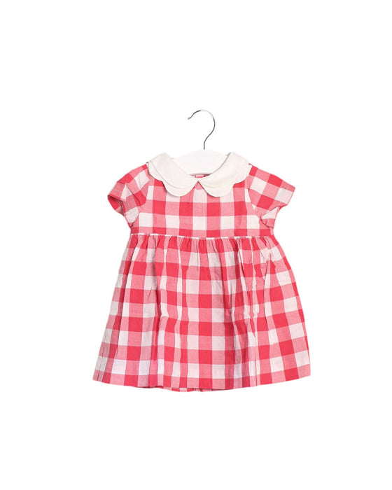 A Red Short Sleeve Dresses from Jacadi in size 3-6M for girl. (Front View)
