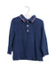 A Blue Long Sleeve Polos from Jacadi in size 3T for boy. (Front View)