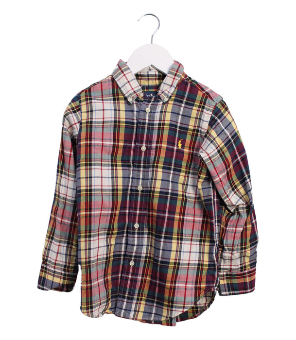 A Red Shirts from Ralph Lauren in size 4T for boy. (Front View)
