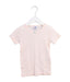 A Pink Short Sleeve T Shirts from Petit Bateau in size 6T for girl. (Front View)