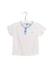 A White Short Sleeve T Shirts from Petit Bateau in size 12-18M for boy. (Front View)