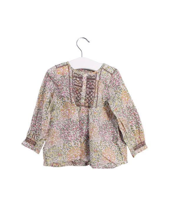 A Pink Long Sleeve Tops from Bonpoint in size 2T for girl. (Back View)
