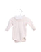 A White Long Sleeve Bodysuits from Bonpoint in size 0-3M for girl. (Front View)