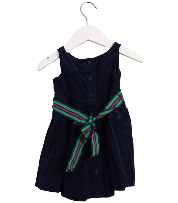 A Navy Dress Sets from Ralph Lauren in size 6-12M for girl. (Back View)