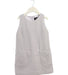 A Grey Sleeveless Dresses from Monnalisa in size 6T for girl. (Front View)
