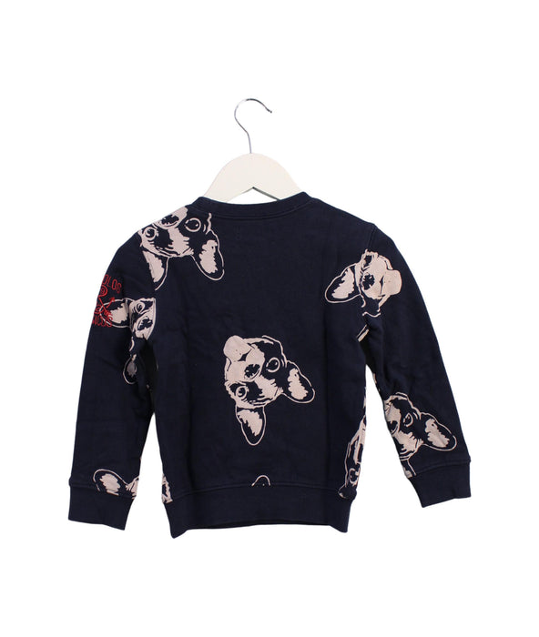 A Navy Crewneck Sweatshirts from Catimini in size 4T for boy. (Back View)