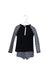A Black Swim Sets from Snapper Rock in size 5T for girl. (Front View)