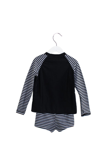 A Black Swim Sets from Snapper Rock in size 5T for girl. (Back View)