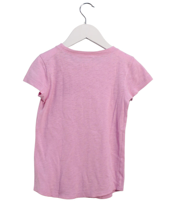 A Pink Short Sleeve T Shirts from Crewcuts in size 4T for girl. (Back View)