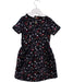 A Navy Short Sleeve Dresses from Petit Bateau in size 4T for girl. (Back View)