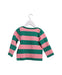 A Pink Long Sleeve Tops from Petit Bateau in size 3T for girl. (Back View)