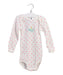 A Pink Long Sleeve Bodysuits from Petit Bateau in size 2T for girl. (Front View)