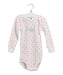 A Pink Long Sleeve Bodysuits from Petit Bateau in size 2T for girl. (Front View)