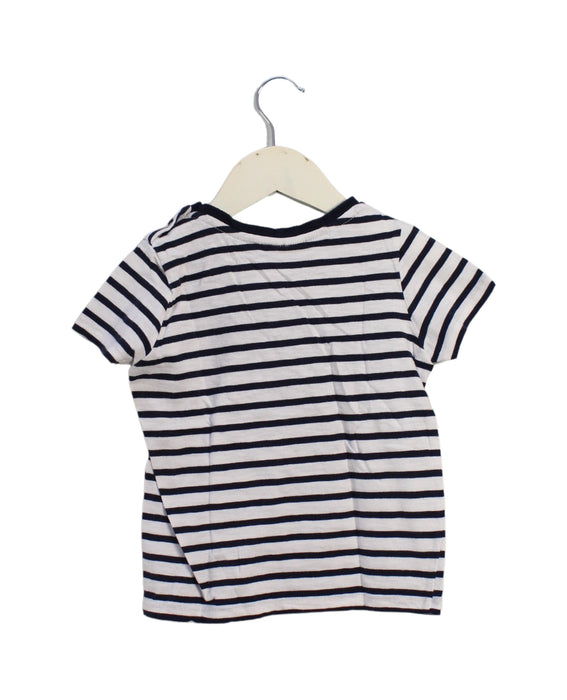 A Navy Short Sleeve T Shirts from Seed in size 2T for neutral. (Back View)
