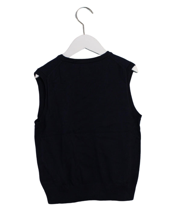 A Navy Sweater Vests from Polo Ralph Lauren in size 7Y for boy. (Back View)