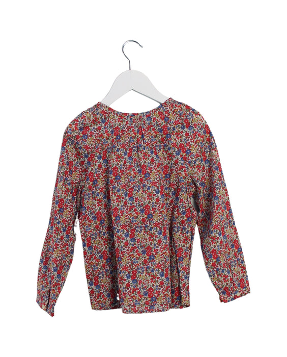 A Red Long Sleeve Tops from Bonpoint in size 6T for girl. (Back View)