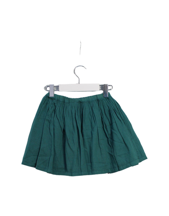 A Green Short Skirts from Bonton in size 6T for girl. (Back View)