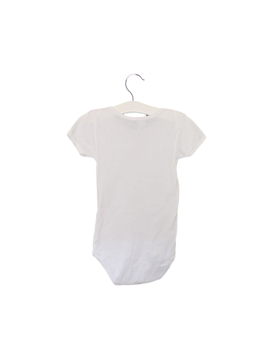 A White Short Sleeve Bodysuits from Petit Bateau in size 18-24M for girl. (Back View)