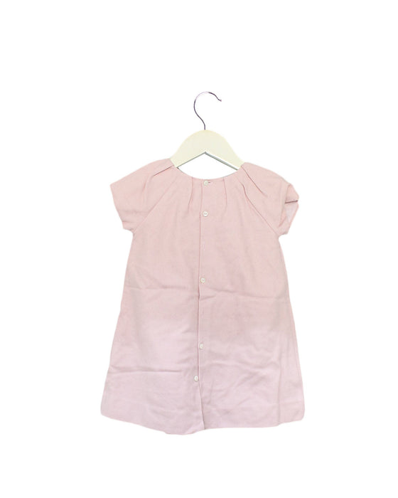 A Pink Short Sleeve Dresses from Jacadi in size 18-24M for girl. (Back View)